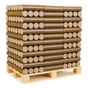 Palette de Bûches compressées cylindriques – 480kg